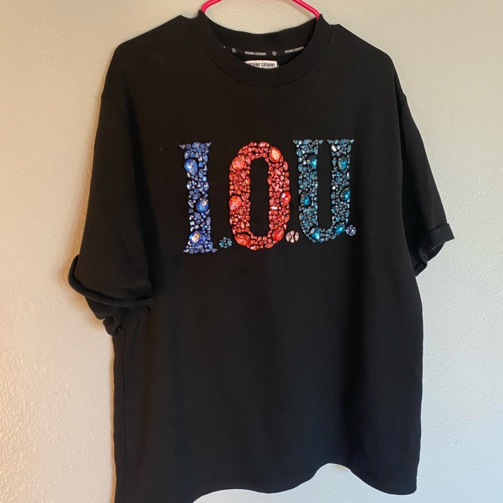 Opening ceremony sequenced black tee